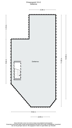 Floorplan - Prinsengracht 151E, 1015 DR Amsterdam